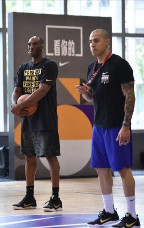 James Scott with Kobe Bryant